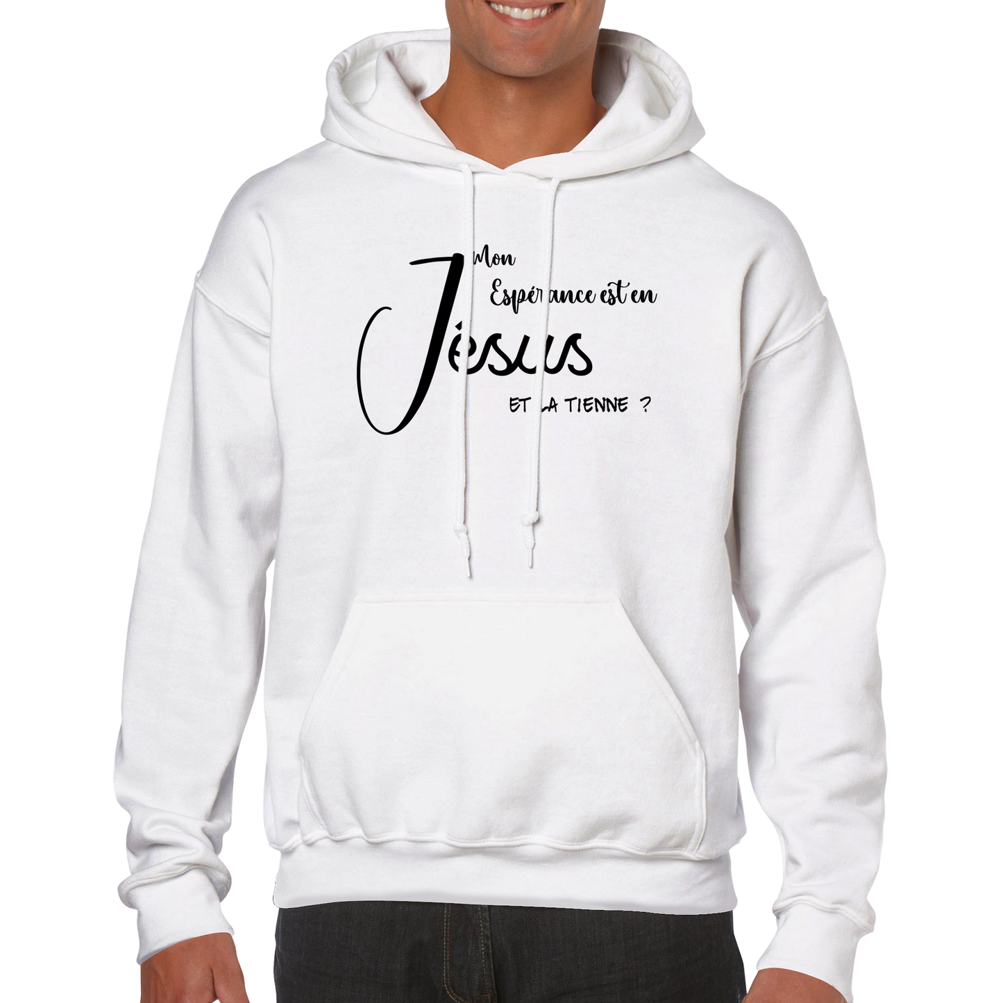 SWEAT A CAPUCHE UNISEXE CLASSQUE - ESPERANCE EN JESUS