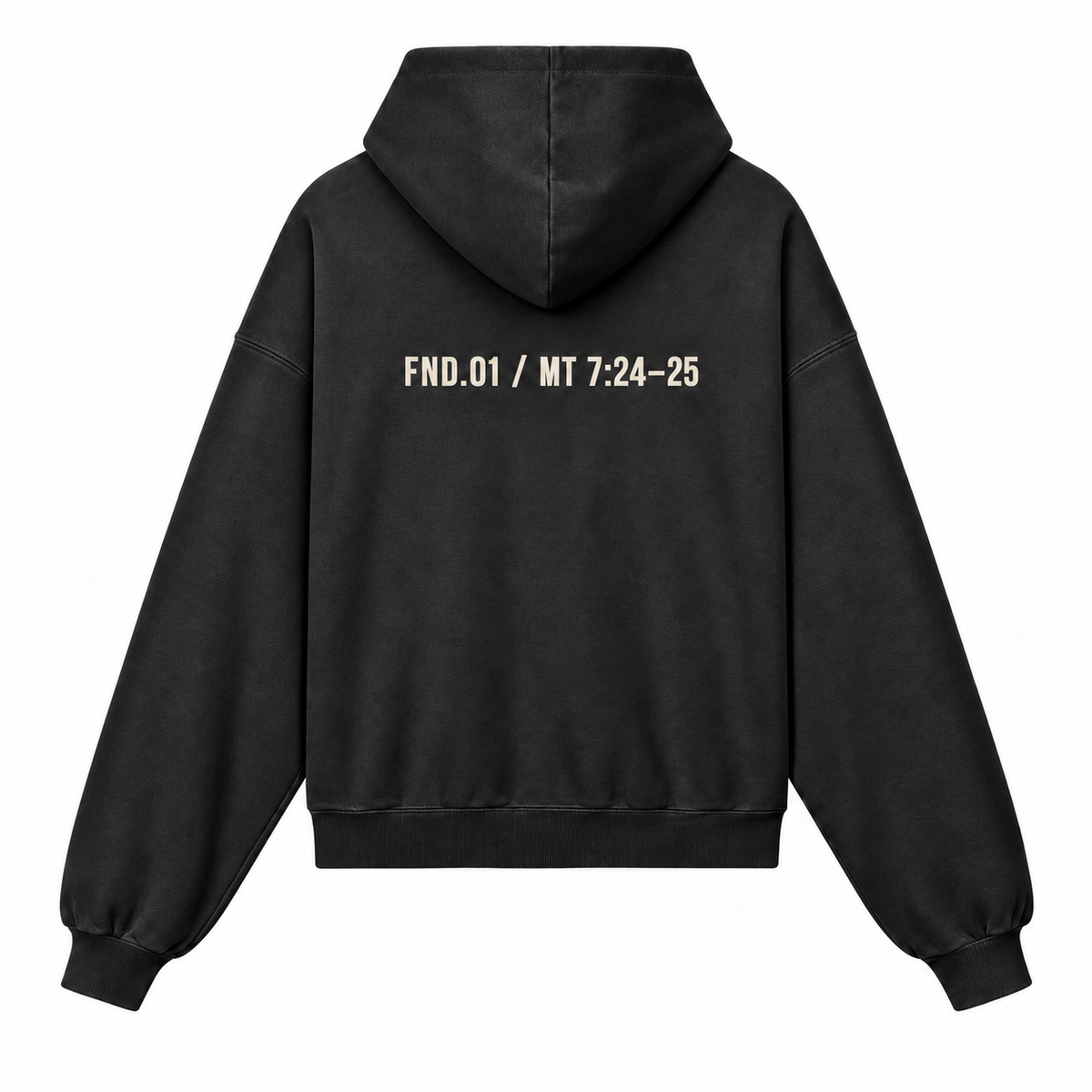 FND.01 — Hoodie Fondations Noir