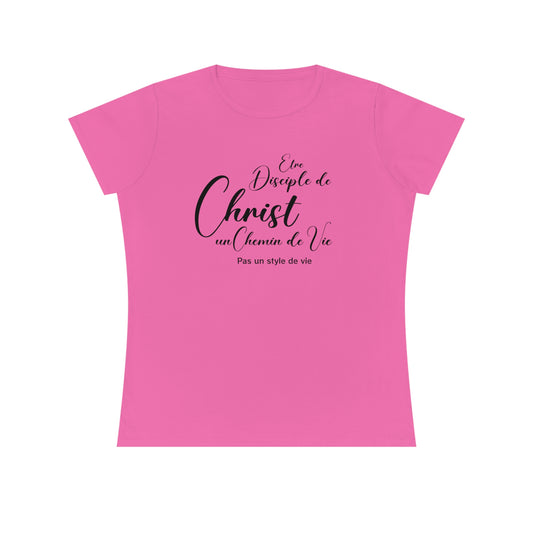 T-SHIRT FEMME SEMI-AJUSTÉ - ÊTRE DISCIPLE DE CHRIST