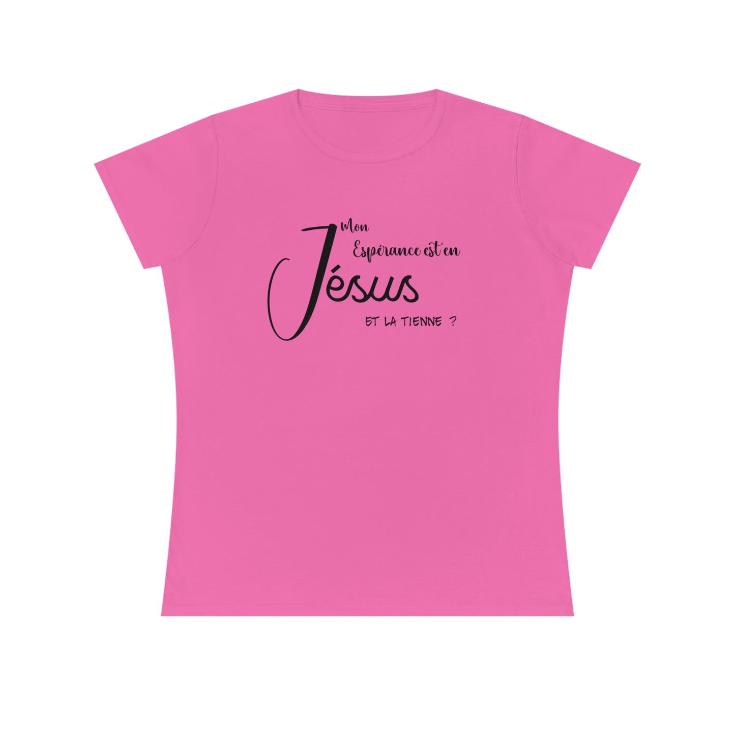 T-SHIRT FEMME SEMI-AJUSTÉ - ESPÉRANCE EN JÉSUS