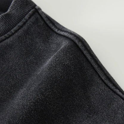 Sweatshirt Boxy FONDATIONS — Noir vintage