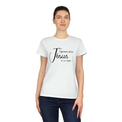 T-SHIRT FEMME SEMI-AJUSTÉ - ESPÉRANCE EN JÉSUS