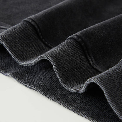 Sweatshirt Boxy FONDATIONS — Noir vintage