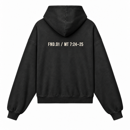 FND.01 — Hoodie Fondations Noir