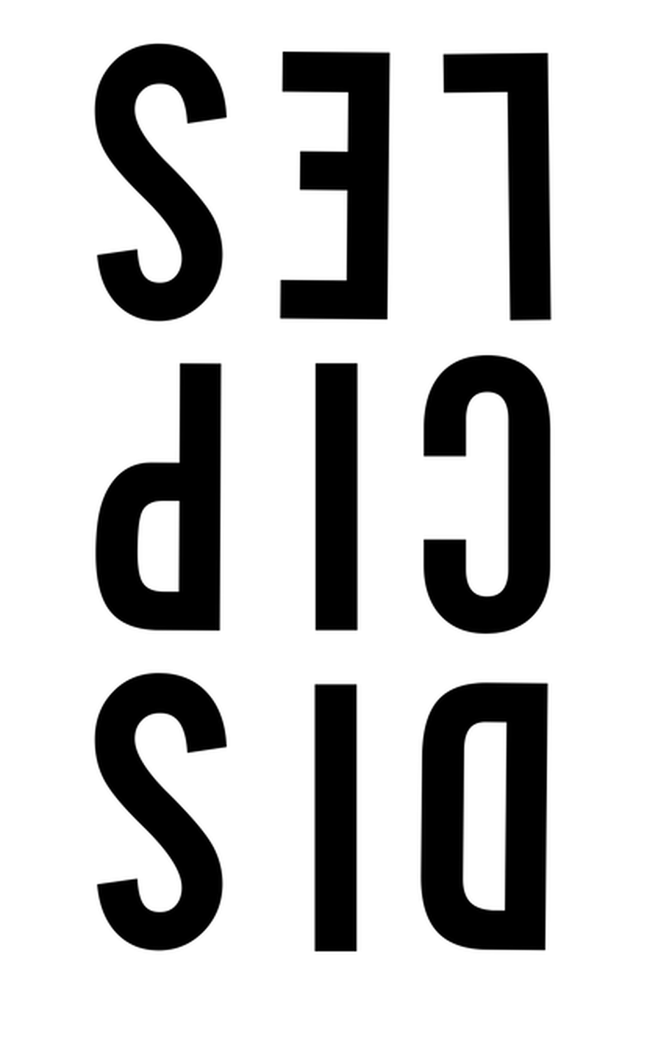 Logo inverse DISCéPLES, symbole d'un regard à contre-courant
