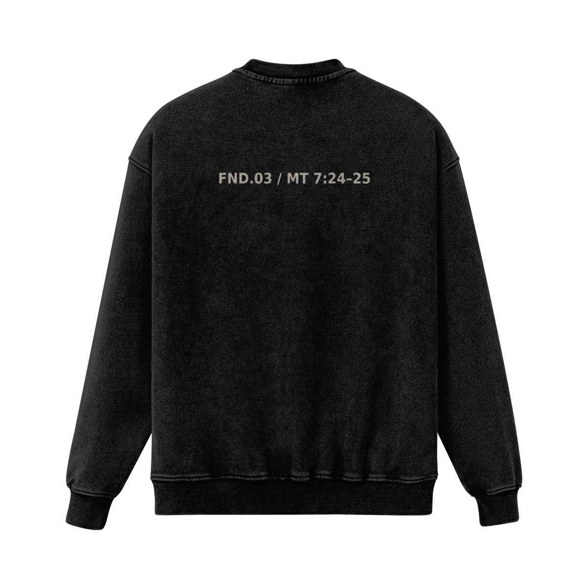 Sweatshirt Boxy FONDATIONS — Noir vintage