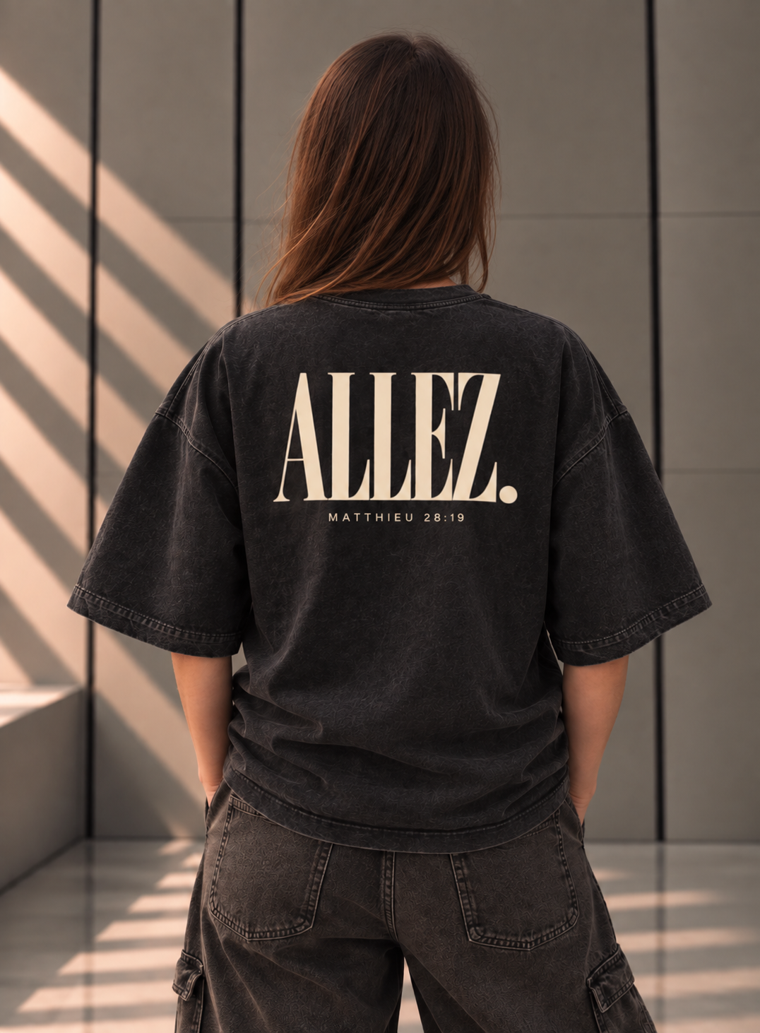 T-shirt Boxy Vintage Wash — ENVOI « ALLEZ. »