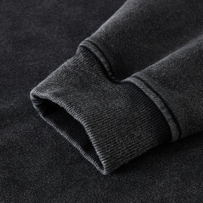 Sweatshirt Boxy FONDATIONS — Noir vintage