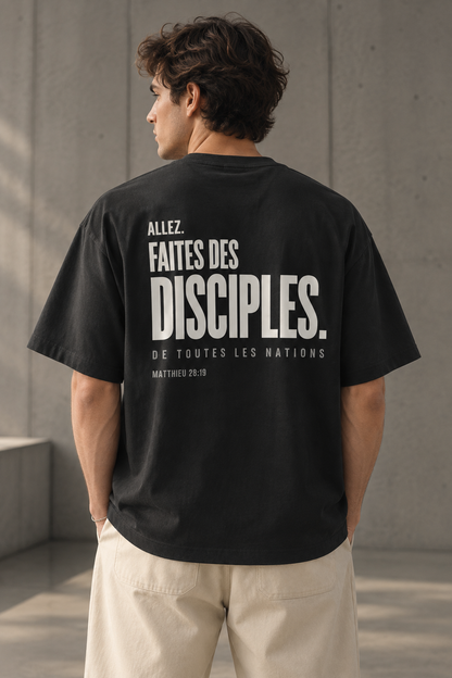 T-shirt boxy Le Grand Mandat — Noir
