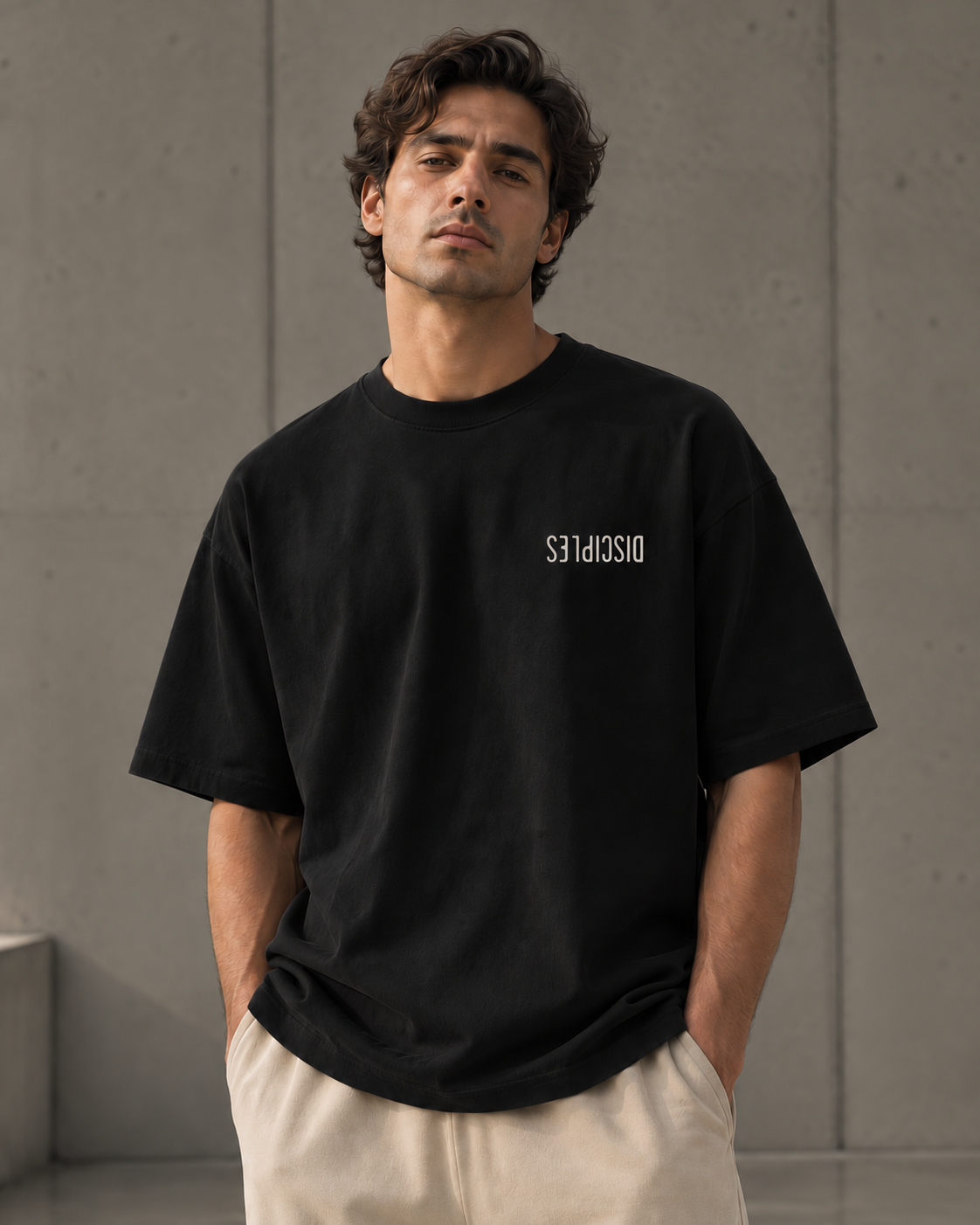 T-shirt boxy Le Grand Mandat — Noir