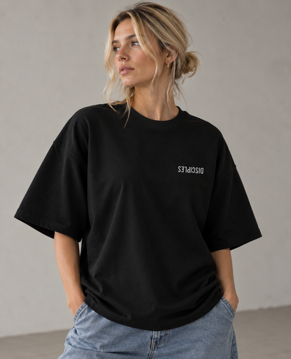 T-shirt boxy Le Grand Mandat — Noir