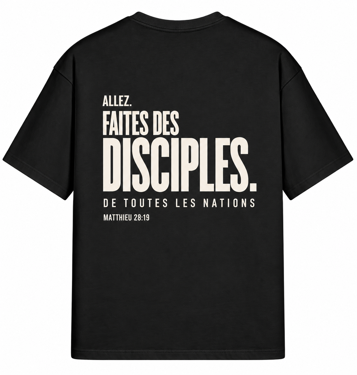 T-shirt boxy Le Grand Mandat — Noir
